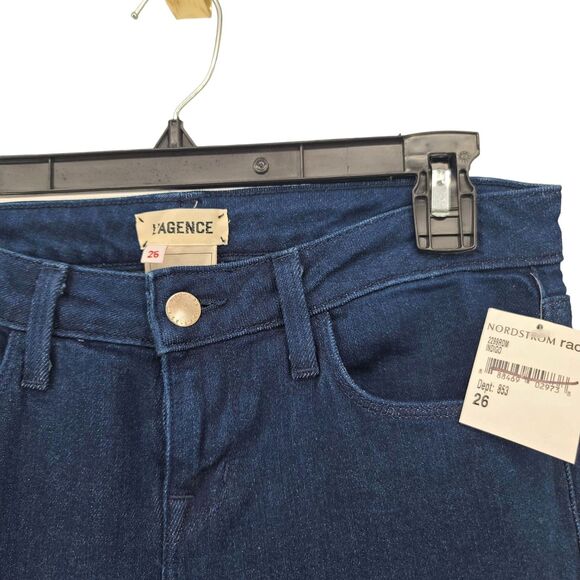 L’Agence Revolve Elysee Low Rise Flare Jeans Indigo Size 26 - Picture 3 of 8